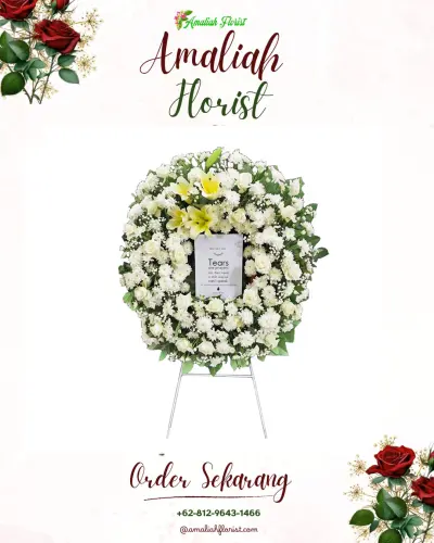 Krans Bunga Duka Cita di Yosowilangun Kidul