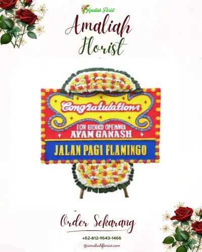 Bunga Papan Congratulation di Yosowilangun Kidul